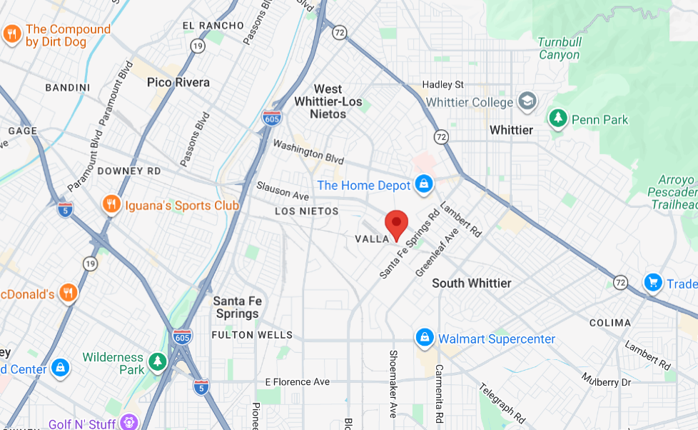 Santa Fe Springs Map